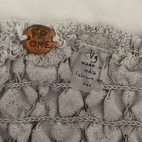 FREE PEOPLE FP One Adella Lace Bralette in light gray. Size large new with tags - Picture 11 of 15